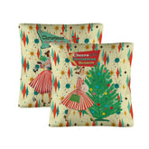 Kate McEnroe New York Retro 50s Christmas 18" Pillow Covers Set of 2, Mid Century Modern Holiday DecorThrow Pillow CoversD3242900