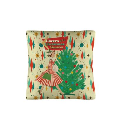 Kate McEnroe New York Retro 50s Christmas 18&quot; Pillow Covers Set of 2, Mid Century Modern Holiday DecorThrow Pillow CoversD3242900
