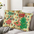 Kate McEnroe New York Retro 50s Christmas 18" Pillow Covers Set of 2, Mid Century Modern Holiday DecorThrow Pillow CoversD3242900