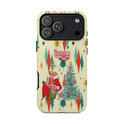Kate McEnroe New York Retro 50s Christmas iPhone 18 Case, Mid Century Modern Franciscan Starburst Holiday Smartphone CoverPhone Cases12074988155524399669