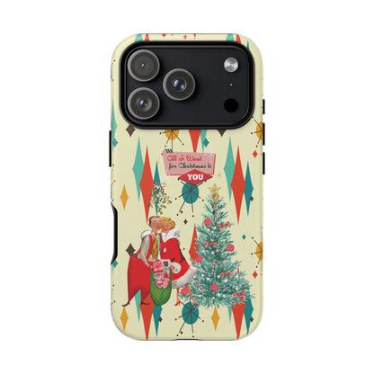 Kate McEnroe New York Retro 50s Christmas iPhone 18 Case, Mid Century Modern Franciscan Starburst Holiday Smartphone CoverPhone Cases21550685686077836308