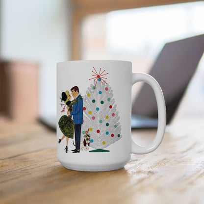 Kate McEnroe New York Retro 50s Christmas Mug Mid Century Modern Kitsch Holiday DrinkwareMugs14900756272535067623