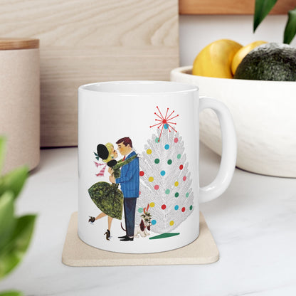 Kate McEnroe New York Retro 50s Christmas Mug Mid Century Modern Kitsch Holiday DrinkwareMugs14900756272535067623