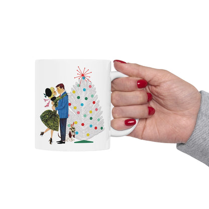 Kate McEnroe New York Retro 50s Christmas Mug Mid Century Modern Kitsch Holiday DrinkwareMugs14900756272535067623