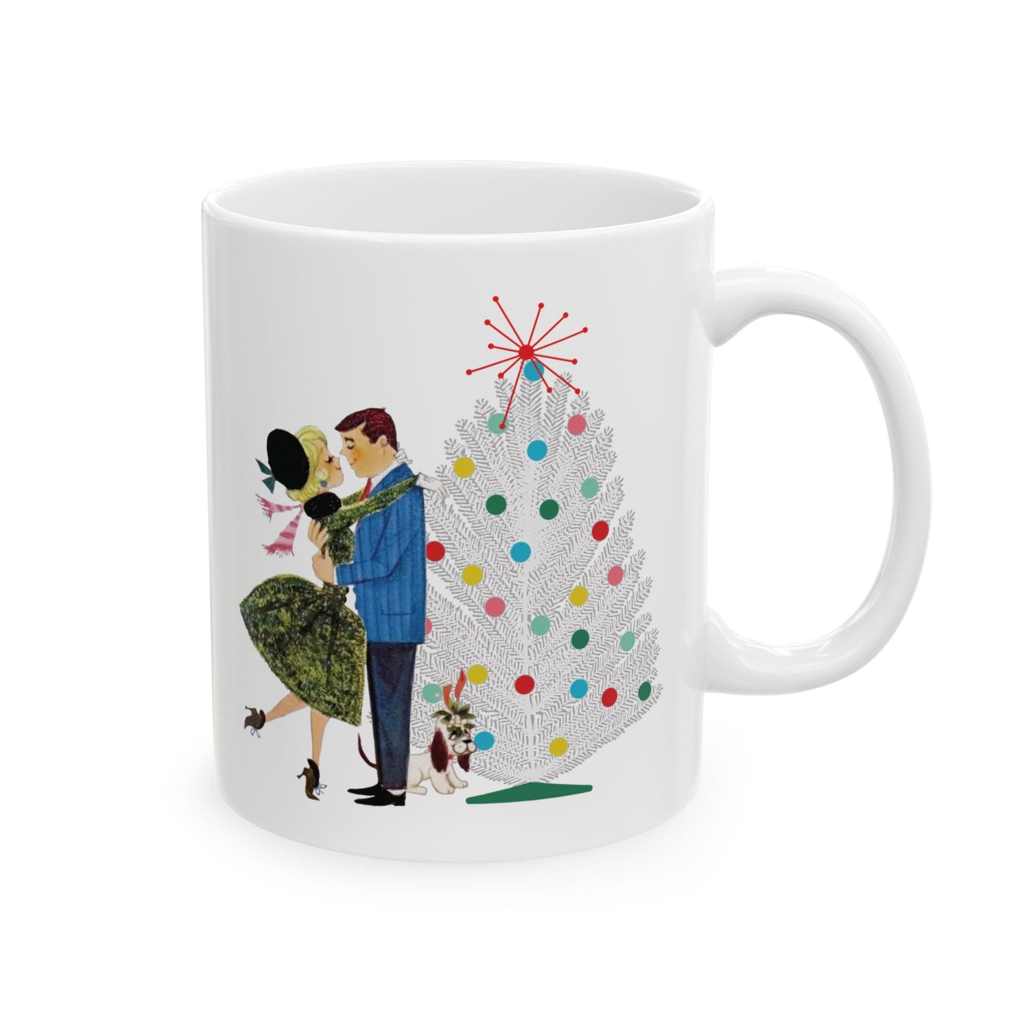 Kate McEnroe New York Retro 50s Christmas Mug Mid Century Modern Kitsch Holiday DrinkwareMugs14900756272535067623