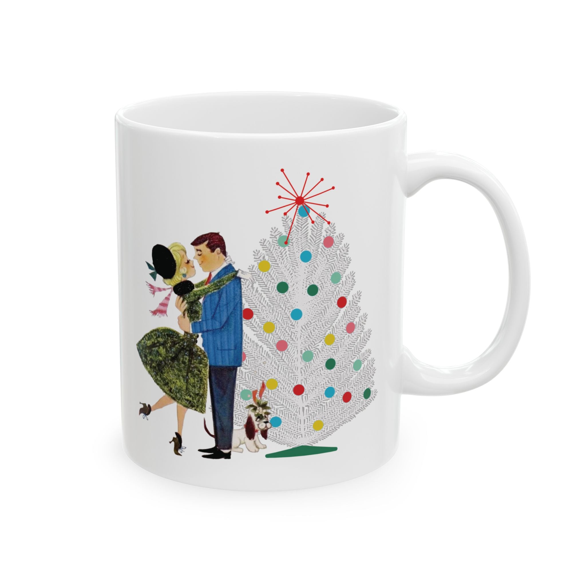 Kate McEnroe New York Retro 50s Christmas Mug Mid Century Modern Kitsch Holiday DrinkwareMugs14900756272535067623