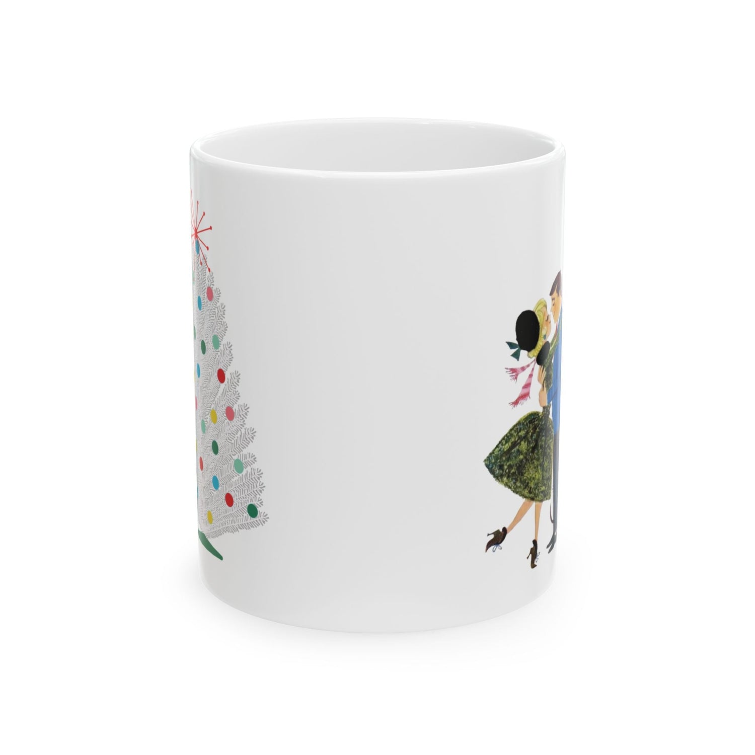 Kate McEnroe New York Retro 50s Christmas Mug Mid Century Modern Kitsch Holiday DrinkwareMugs14900756272535067623