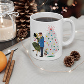 Kate McEnroe New York Retro 50s Christmas Mug Mid Century Modern Kitsch Holiday DrinkwareMugs14900756272535067623
