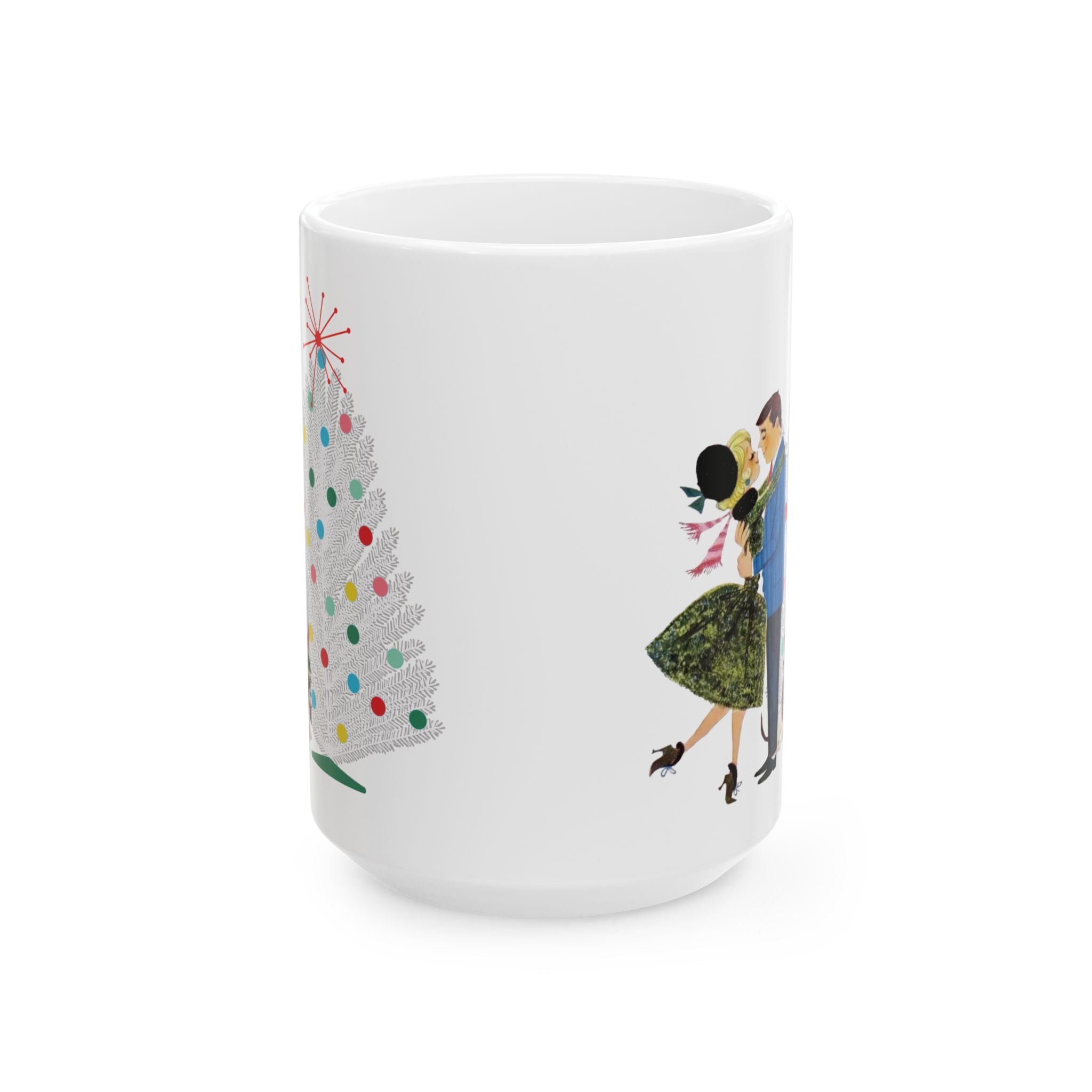 Kate McEnroe New York Retro 50s Christmas Mug Mid Century Modern Kitsch Holiday DrinkwareMugs14900756272535067623