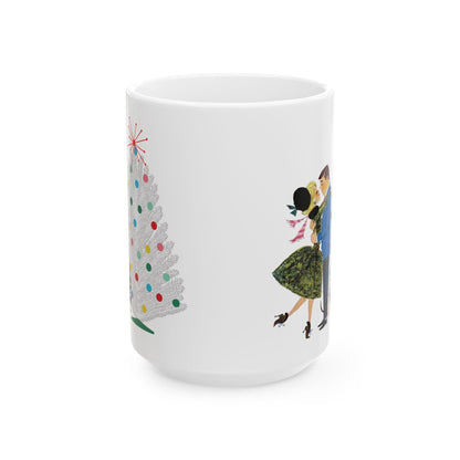 Kate McEnroe New York Retro 50s Christmas Mug Mid Century Modern Kitsch Holiday DrinkwareMugs14900756272535067623