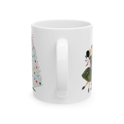 Kate McEnroe New York Retro 50s Christmas Mug Mid Century Modern Kitsch Holiday DrinkwareMugs14900756272535067623