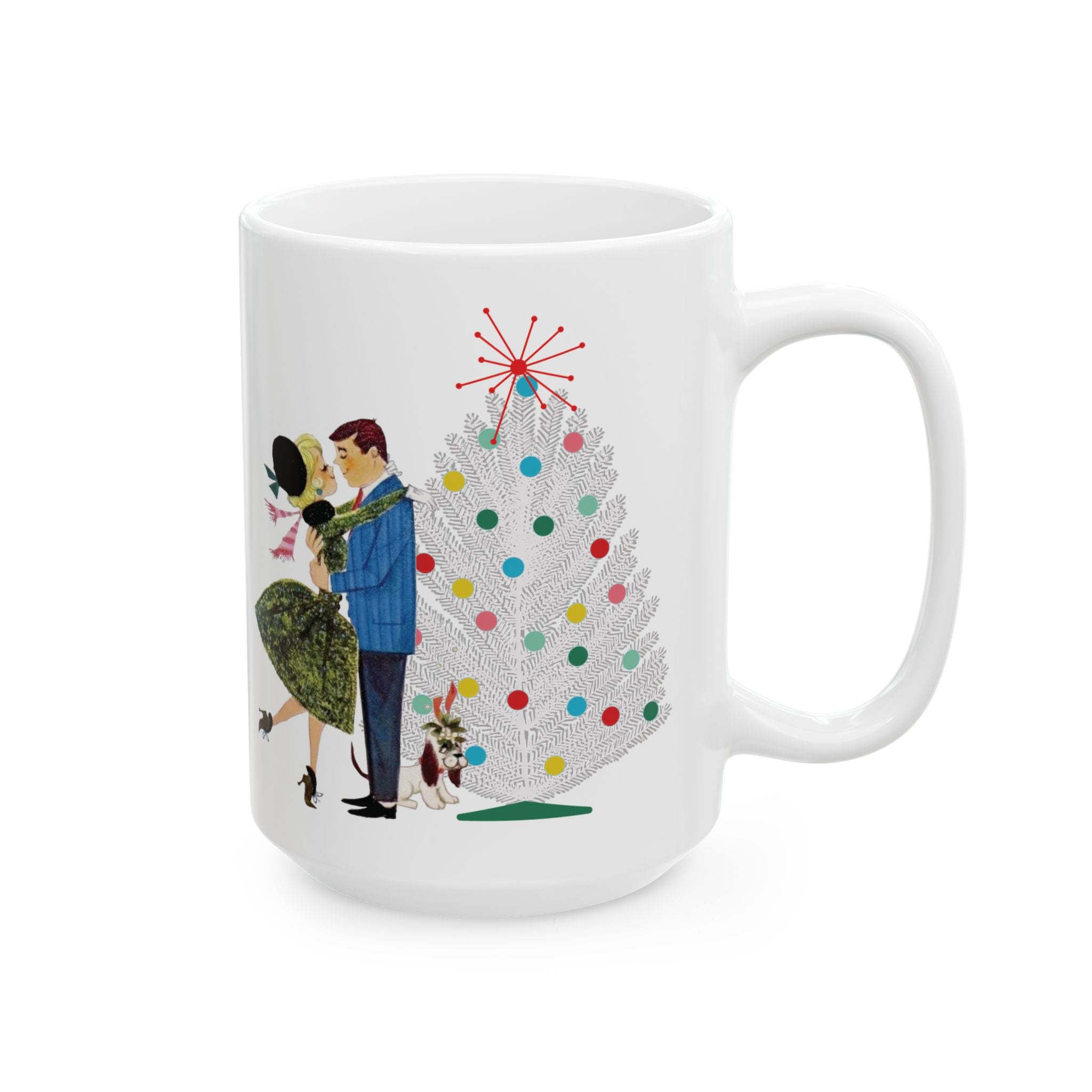 Kate McEnroe New York Retro 50s Christmas Mug Mid Century Modern Kitsch Holiday DrinkwareMugs52265499930619793530