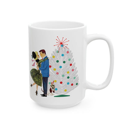 Kate McEnroe New York Retro 50s Christmas Mug Mid Century Modern Kitsch Holiday DrinkwareMugs52265499930619793530