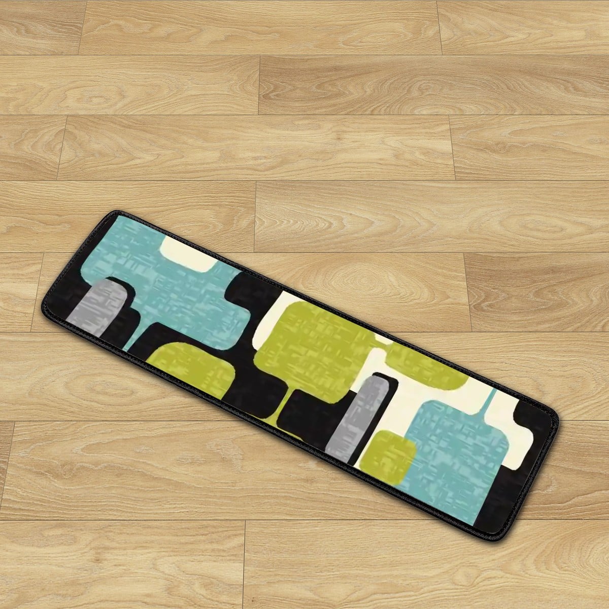 Kate McEnroe New York Retro 50s Geometric Stair Treads, Mid Century Modern Abstract Non - Slips MatsStair TreadskWhx4n4ODx