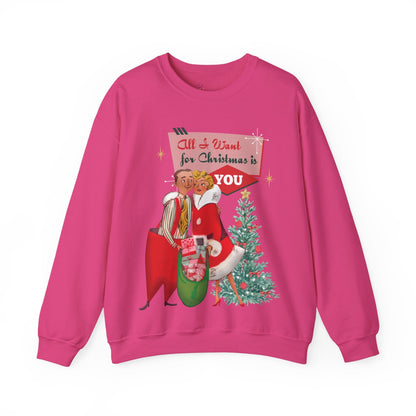 Kate McEnroe New York Retro 50s Kitsch Christmas Sweatshirt, Mid Century Modern Holiday PulloverSweatshirts30392154274813396809