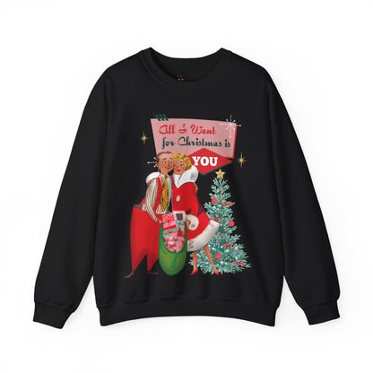 Kate McEnroe New York Retro 50s Kitsch Christmas Sweatshirt, Mid Century Modern Holiday PulloverSweatshirts31318684491852100253