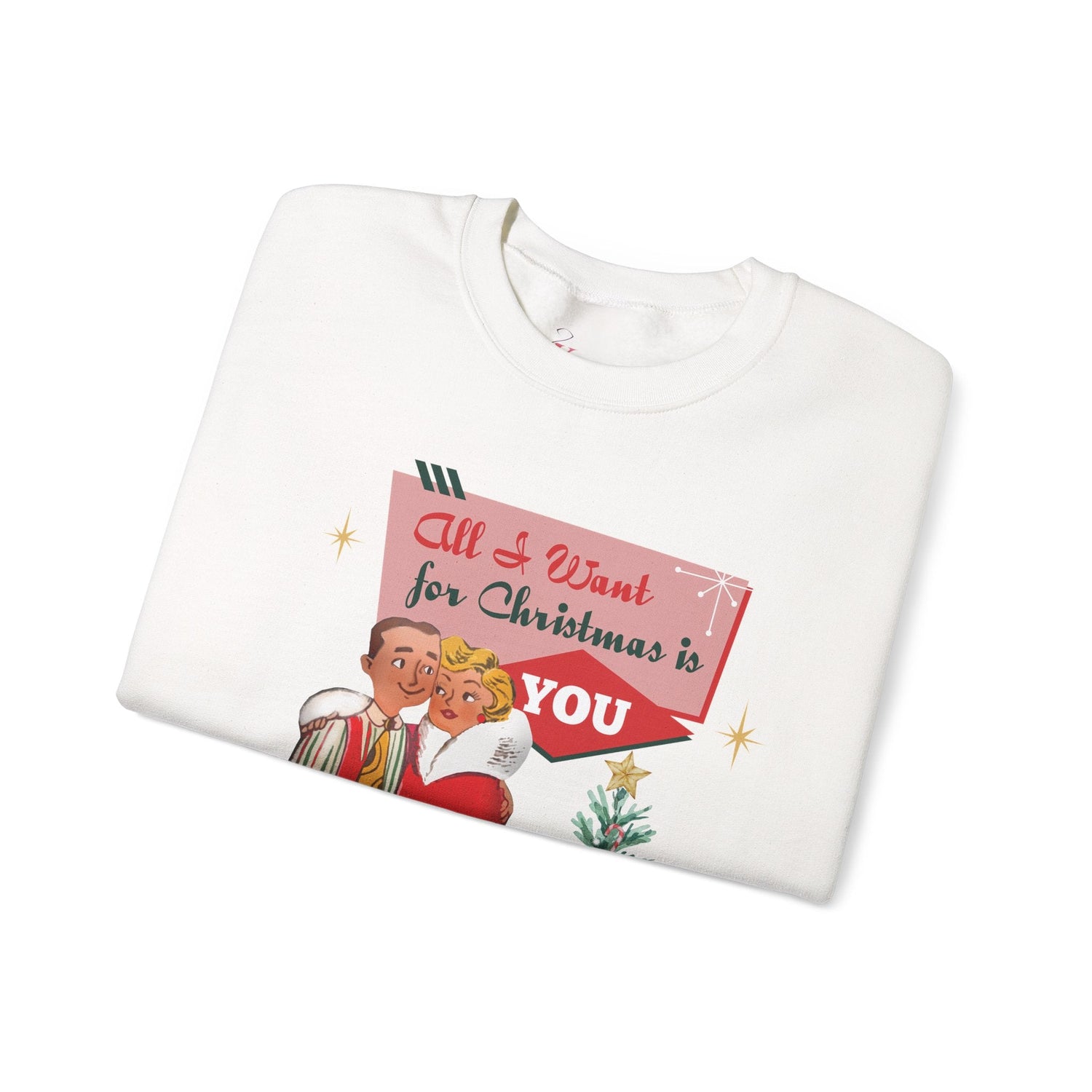 Kate McEnroe New York Retro 50s Kitsch Christmas Sweatshirt, Mid Century Modern Holiday PulloverSweatshirts52404690575358951976