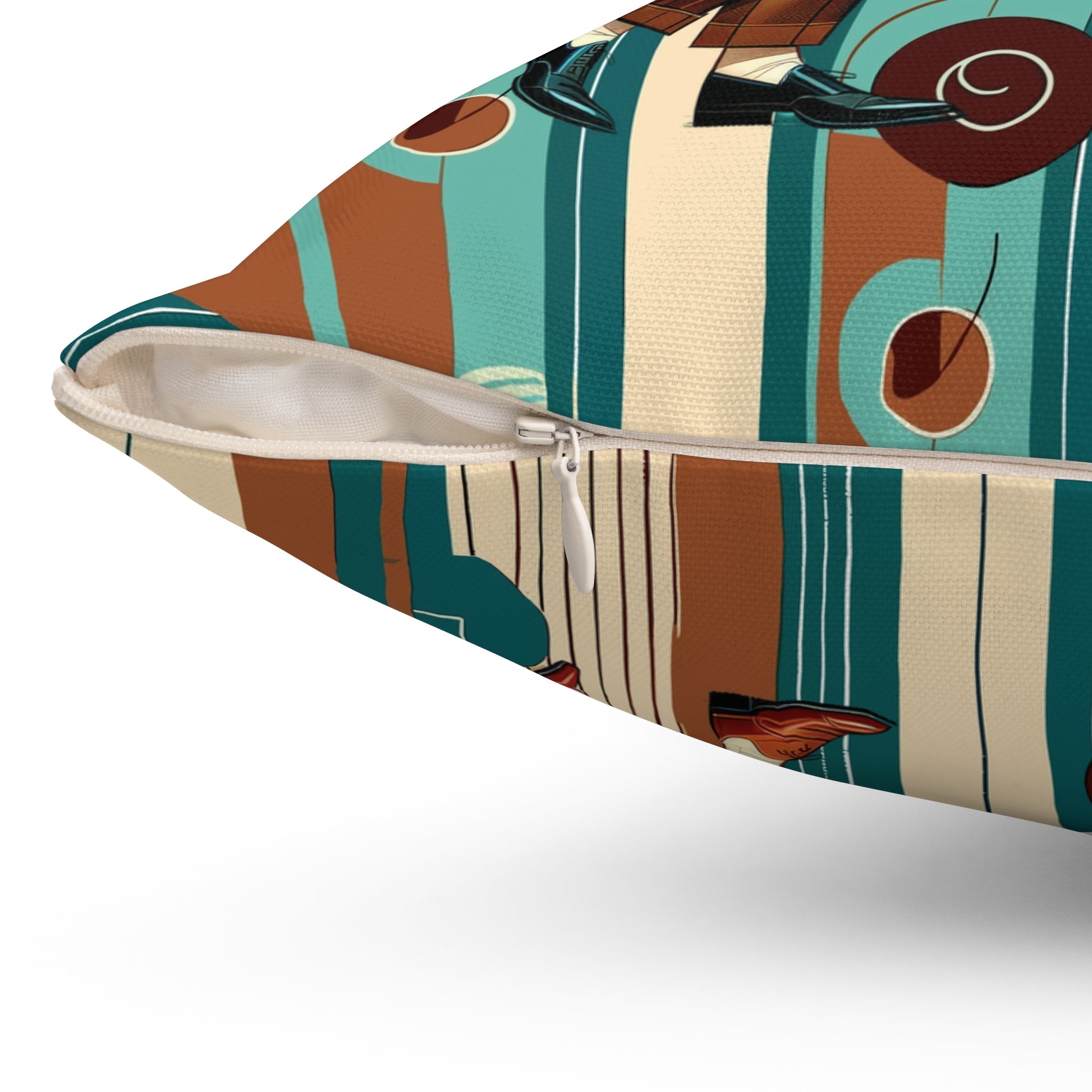 Kate McEnroe New York Retro 50s Lounge Gents Mid Century Modern Dapper Dudes Throw PillowThrow Pillows14628415204119090519