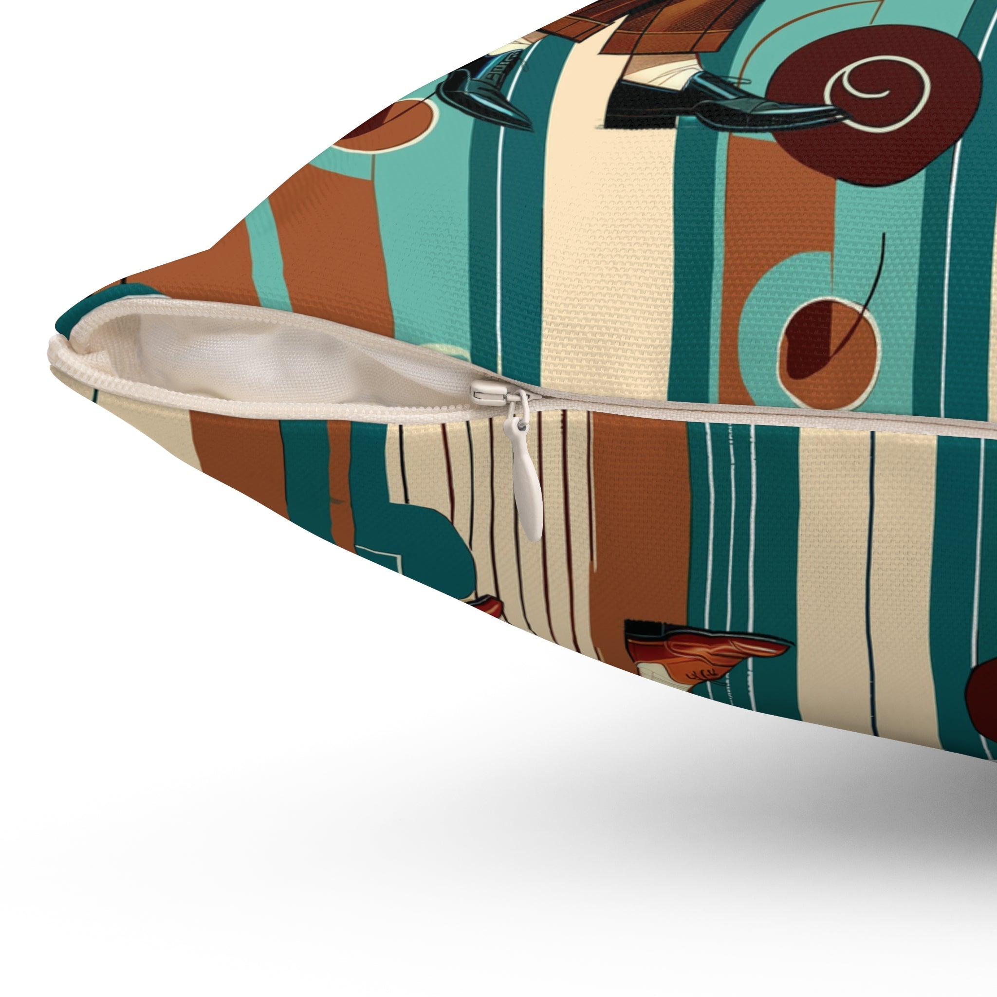 Kate McEnroe New York Retro 50s Lounge Gents Mid Century Modern Dapper Dudes Throw PillowThrow Pillows14628415204119090519