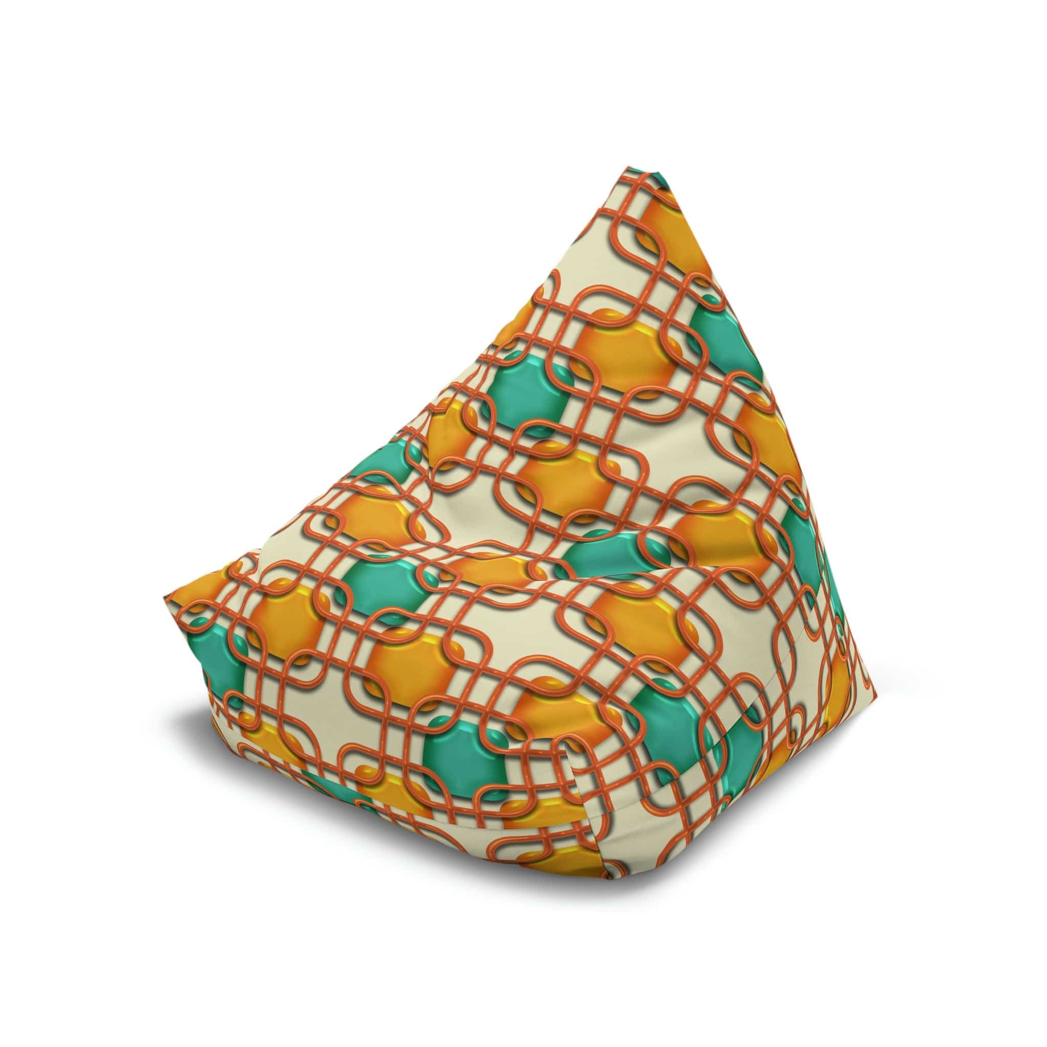 Kate McEnroe New York Retro 50s Mid Mod Geometric Bean Bag Chair CoverBean Bag Chair Covers15575803544528892171