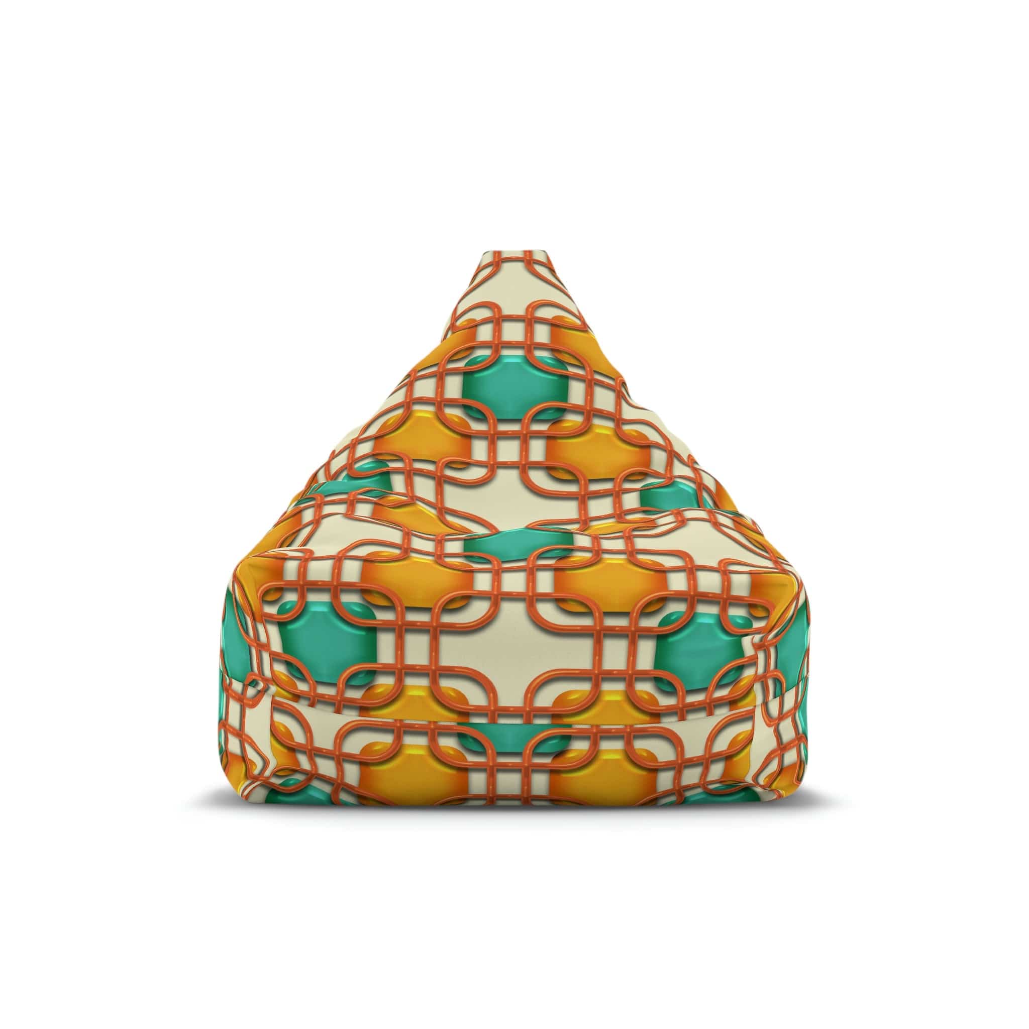 Kate McEnroe New York Retro 50s Mid Mod Geometric Bean Bag Chair CoverBean Bag Chair Covers18788987074268371807