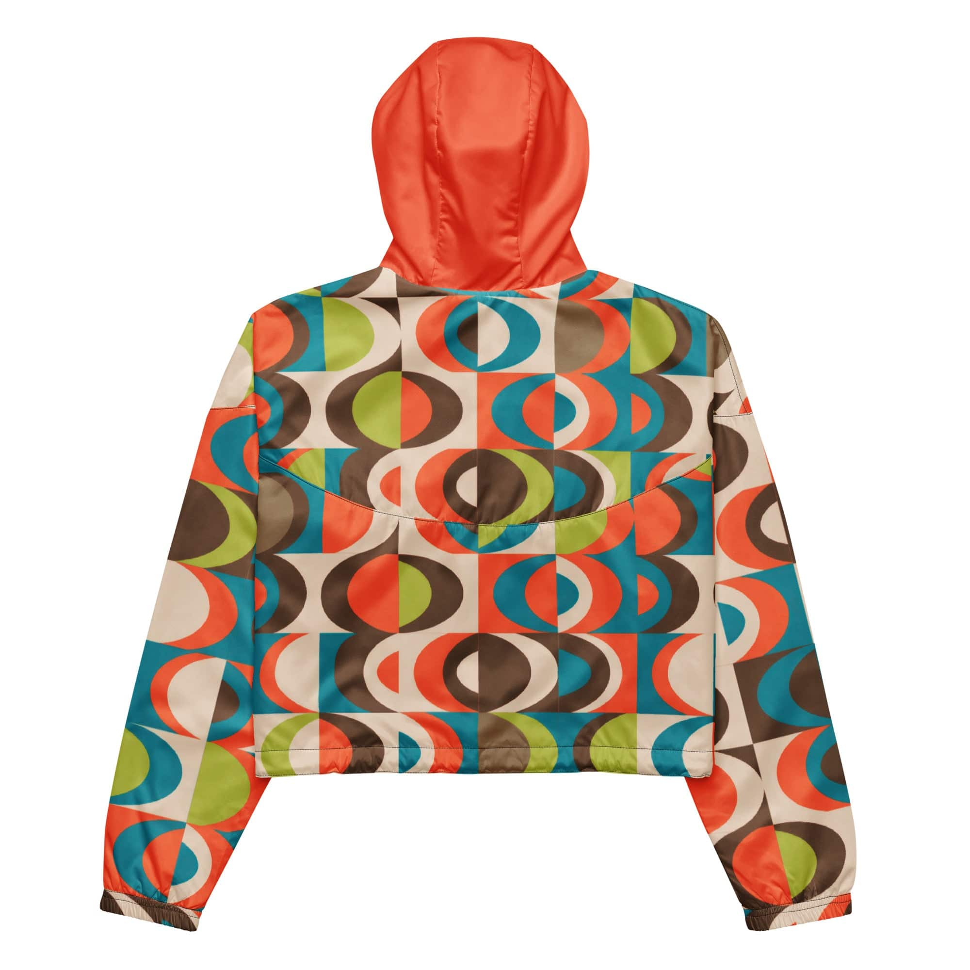Kate McEnroe New York Retro 50s Mid Mod Groovy Women’s Cropped WindbreakerJackets2145070_15794