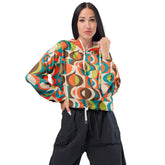 Kate McEnroe New York Retro 50s Mid Mod Groovy Women’s Cropped WindbreakerJackets2145070_15800