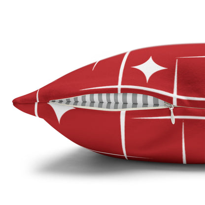 Kate McEnroe New York Retro 50s Santa Throw Pillow Cover, Mid Century Christmas Kitsch AccentThrow Pillow Covers16030949872601180356