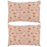 Kate McEnroe New York Retro 50s Starburst Pillowcase, Mid Century Modern Pink MCM BeddingPillowcases1250