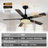Kate McEnroe New York Retro 50s Vintage Franciscan Diamond Starburst Ceiling Fan with LightCeiling FansNTPp3ru9SZ