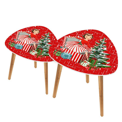 Kate McEnroe New York Retro 50s Vintage Kitsch Christmas Nesting TablesNesting TablesY2l2drQ2TZ