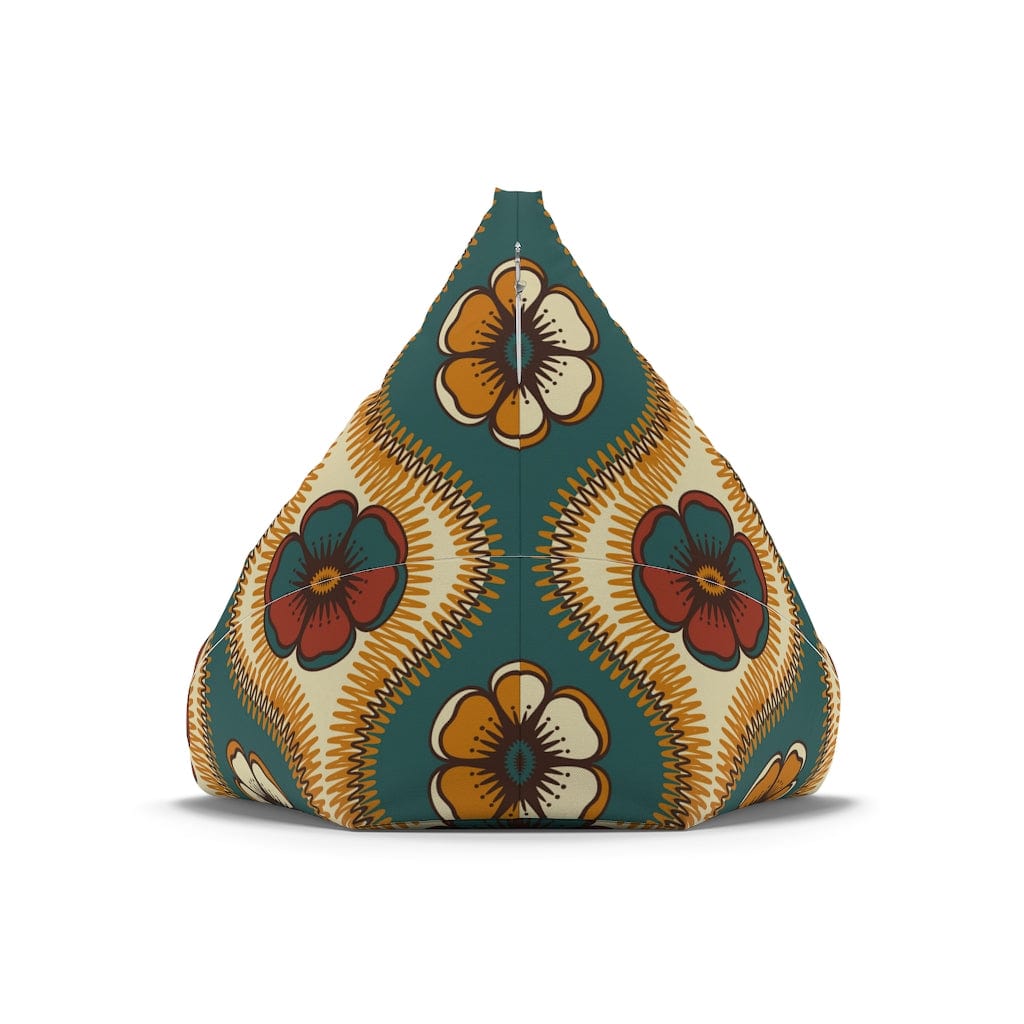 Kate McEnroe New York Retro 60s Floral Bean Bag Chair CoverBean Bag Chair Covers11418563837745926435