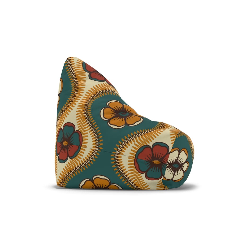 Kate McEnroe New York Retro 60s Floral Bean Bag Chair CoverBean Bag Chair Covers16932325411551088145