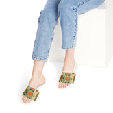 Kate McEnroe New York Retro 60s Mid Mod Daisy Flower Power Slides, Mid Century Modern Groovy Hippie Slide Sandals, Perfect Holiday Stocking Stuffer - 125881523Sandals26611132984708952296