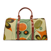 Kate McEnroe New York Retro 60s Mid Mod Daisy Travel Bag, MCM Geometric Duffel Bag, Leather, Fabric Carry on Bag, Weekender Bag - 123581223Duffel Bags48667519455570585360