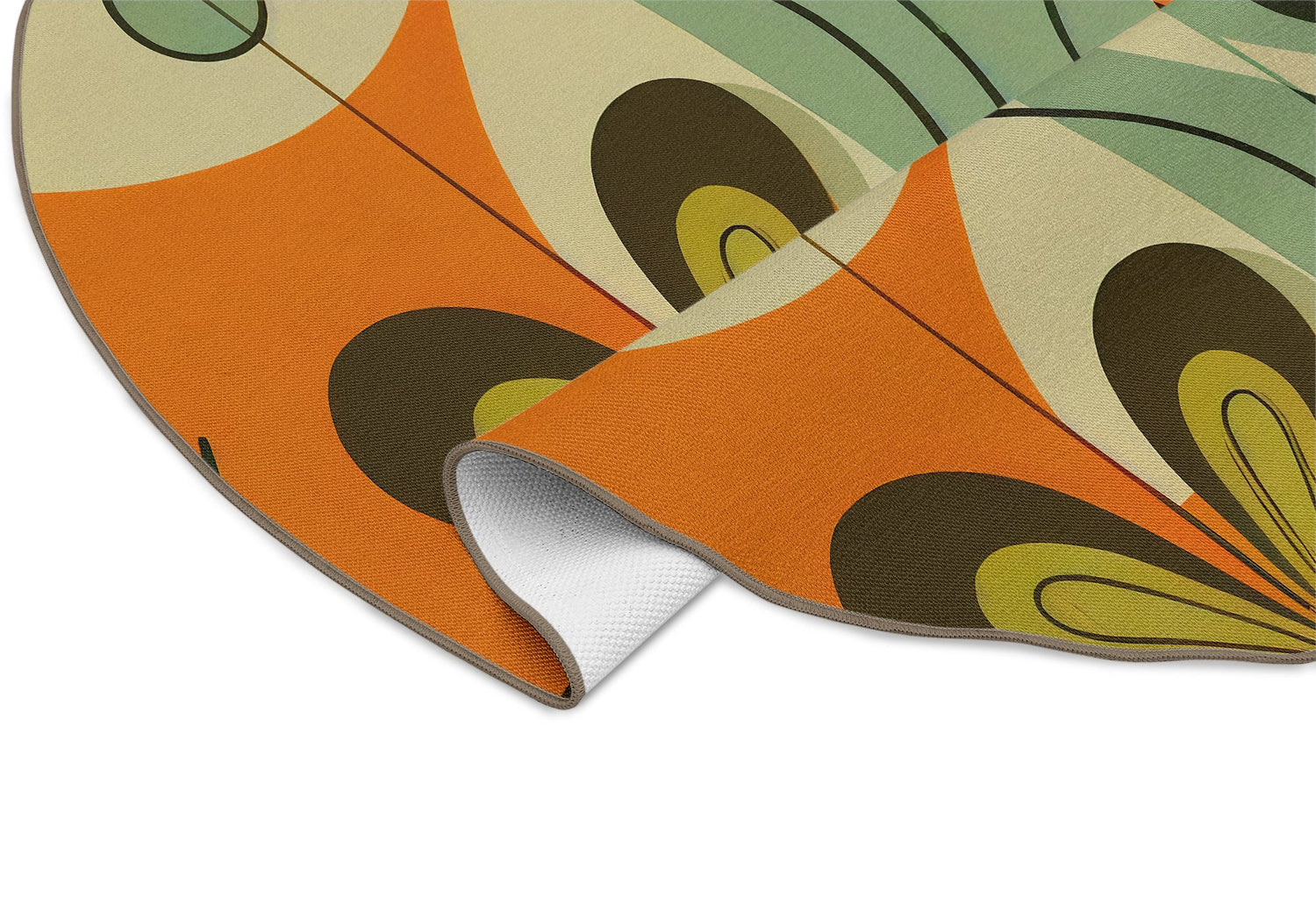 Kate McEnroe New York Retro 60s Mod Daisy Area Rug, Mid Century Modern Floral Geometric Indoor CarpetRugsRDGR - 2x3