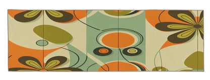 Kate McEnroe New York Retro 60s Mod Daisy Area Rug, Mid Century Modern Floral Geometric Indoor CarpetRugsRDGR - 2x3