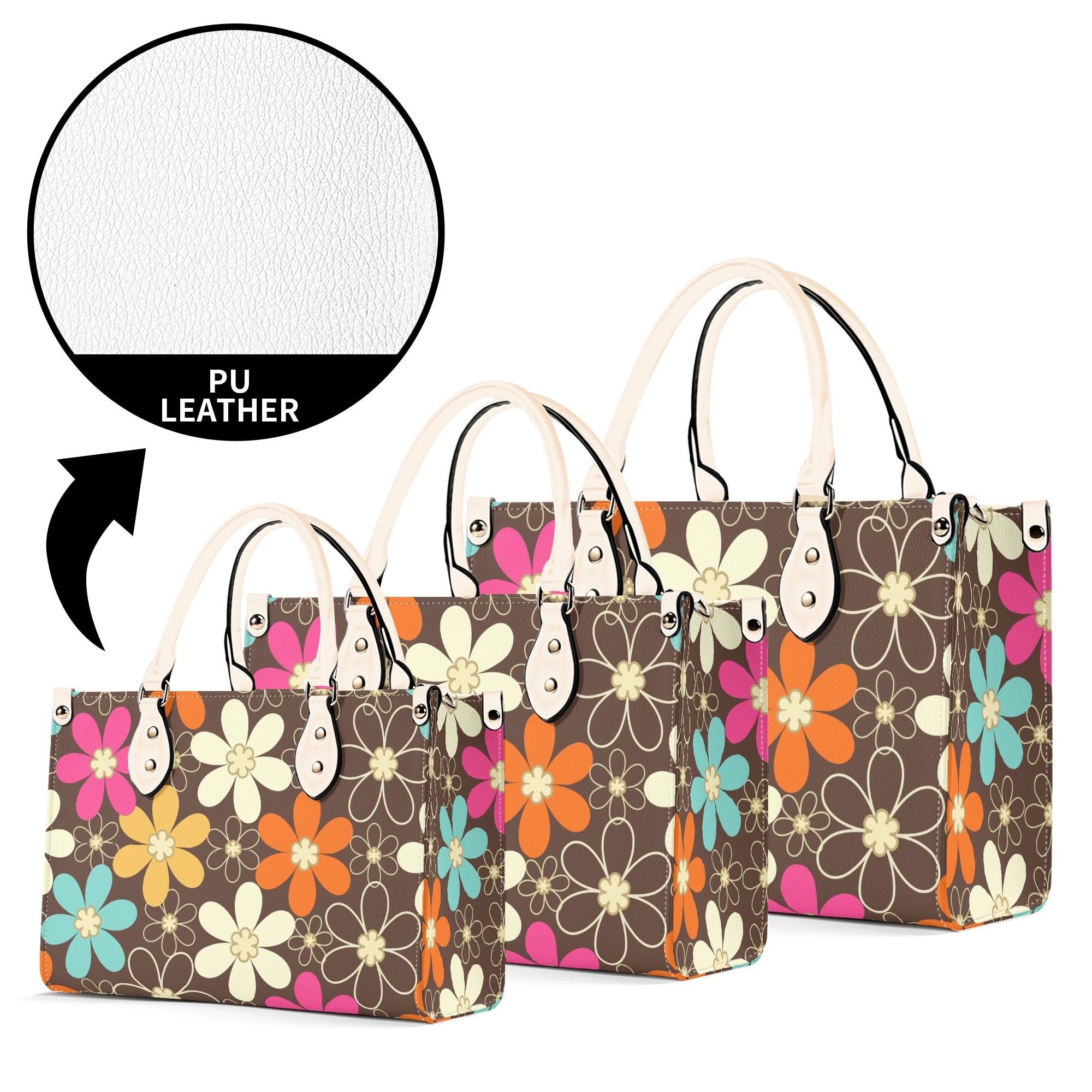 Kate McEnroe New York Retro 60s Mod Daisy Handbag, Mid Century Modern Floral Groovy Mod PurseHandbagsWE9VO86W - 4