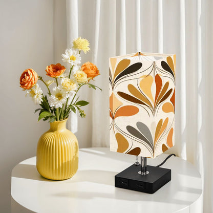 Kate McEnroe New York Retro 70s Danish Floral Mid Century Modern Desk LampTable LampsTovM4Sxvy9