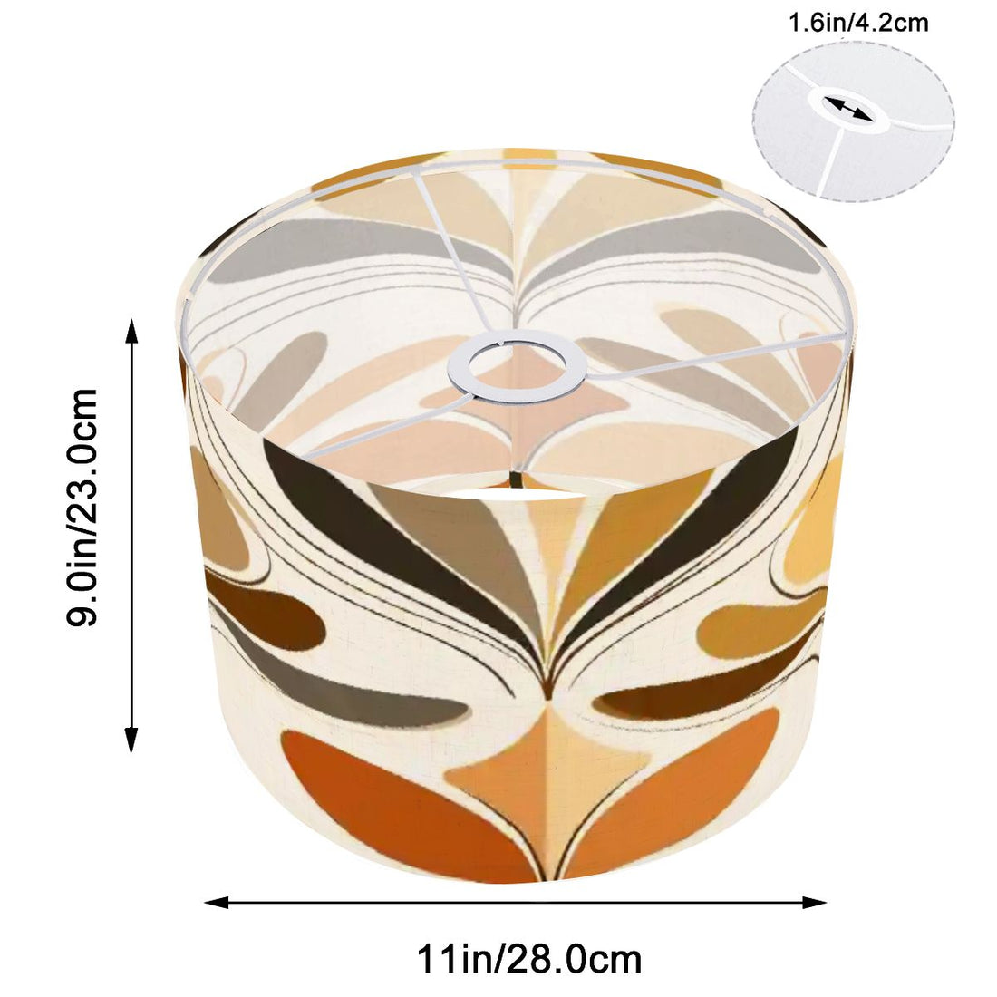 Kate McEnroe New York Retro 70s Danish Floral Mid Century Modern Lamp ShadeLamp ShadesuwHFNAtOeE