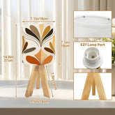 Kate McEnroe New York Retro 70s Danish Floral Mid Century Modern Table LampTable Lamps7HBHX2y6S4