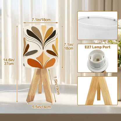 Kate McEnroe New York Retro 70s Danish Floral Mid Century Modern Table LampTable Lamps7HBHX2y6S4