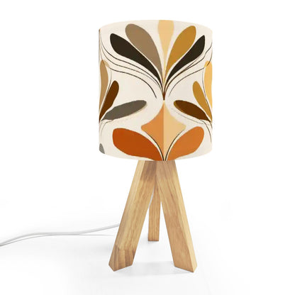 Kate McEnroe New York Retro 70s Danish Floral Mid Century Modern Table LampTable Lamps7HBHX2y6S4