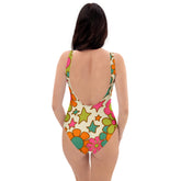 Kate McEnroe New York Retro 70s Floral Swimsuit, Mod Groovy One Piece Bathing Suit, Vintage Summer SwimwearSwimsuits6956540_9014