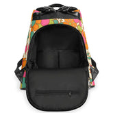 Kate McEnroe New York Retro 70s Flower Power Backpack, Groovy Floral Travel BagBackpacksN2M09RDN-1