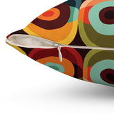 Kate McEnroe New York Retro 70s Groovy Geometric Circle Orbs Mid Century Modern Throw Pillow with InsertThrow Pillows26155818415730755183