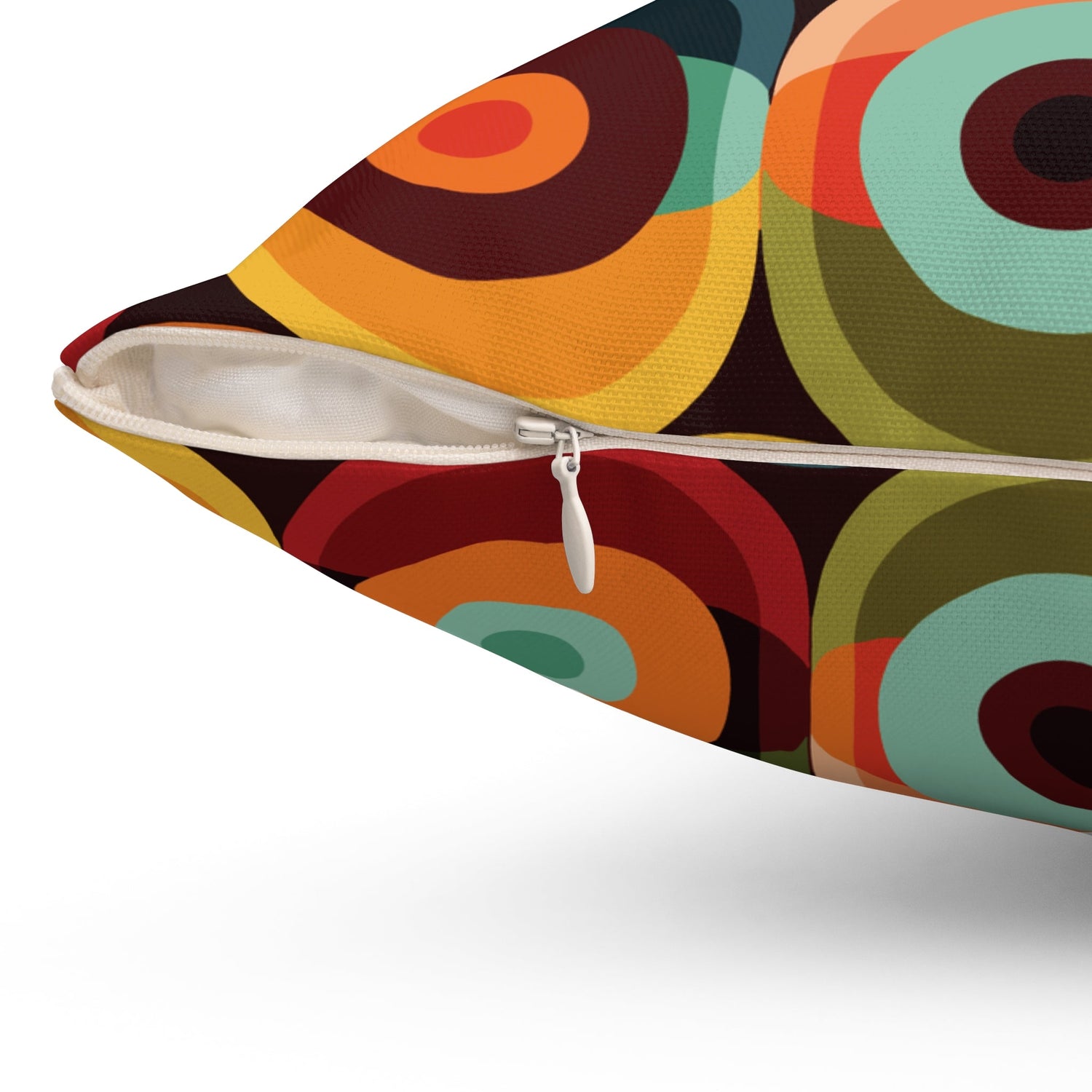 Kate McEnroe New York Retro 70s Groovy Geometric Circle Orbs Mid Century Modern Throw Pillow with InsertThrow Pillows26155818415730755183