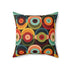 Kate McEnroe New York Retro 70s Groovy Geometric Circle Orbs Mid Century Modern Throw Pillow with InsertThrow Pillows26155818415730755183