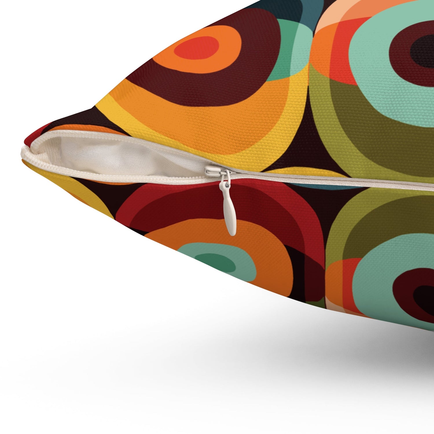 Kate McEnroe New York Retro 70s Groovy Geometric Circle Orbs Mid Century Modern Throw Pillow with InsertThrow Pillows26155818415730755183