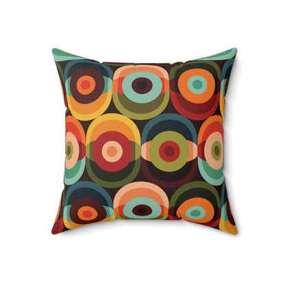 Kate McEnroe New York Retro 70s Groovy Geometric Circle Orbs Mid Century Modern Throw Pillow with InsertThrow Pillows26155818415730755183